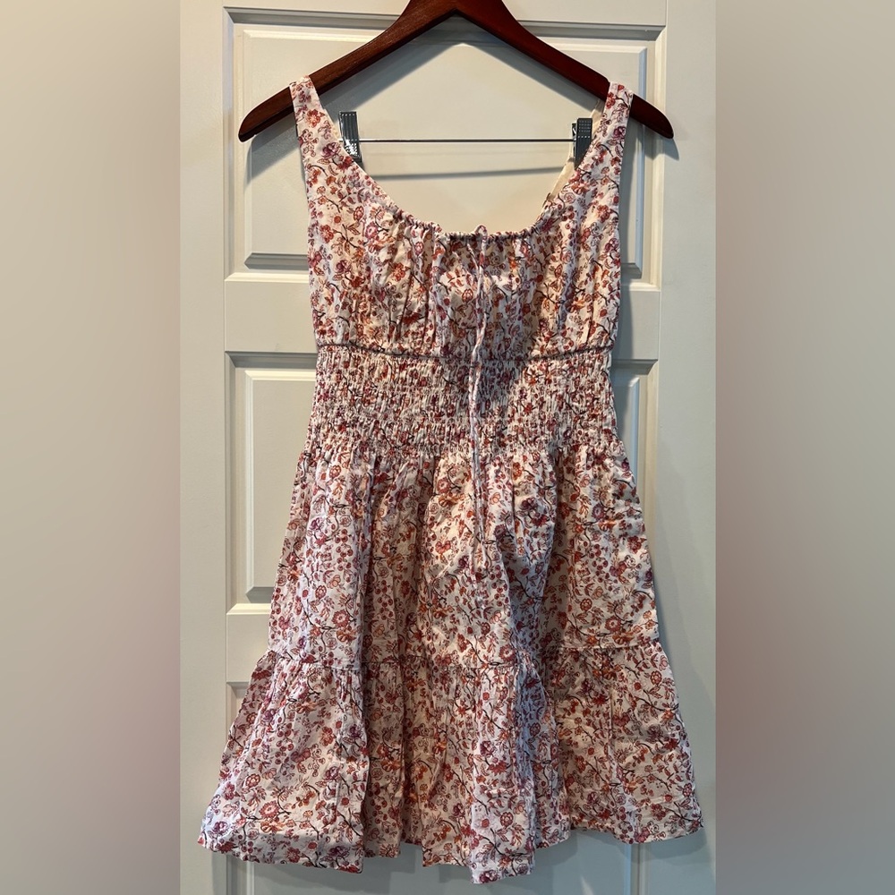 Abercrombie & Fitch Floral Red and White Dress